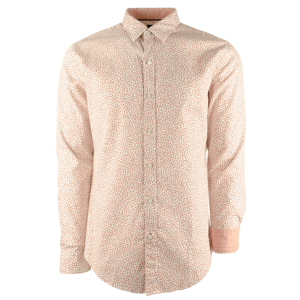 Hugo Boss Men's Big and Tall Robbie Long Sleeve Shirt-OO-3XL